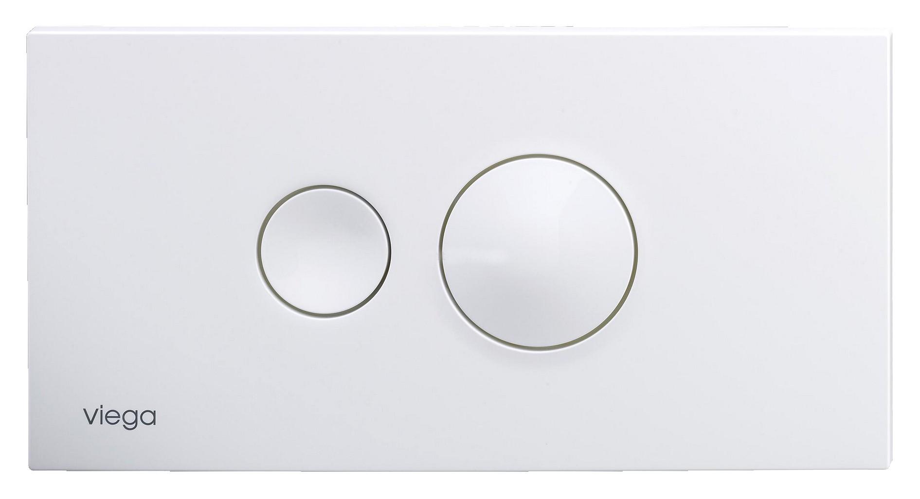 WC klavišas Viega EcoPlus, Visign For Style 10 plastikas/baltas