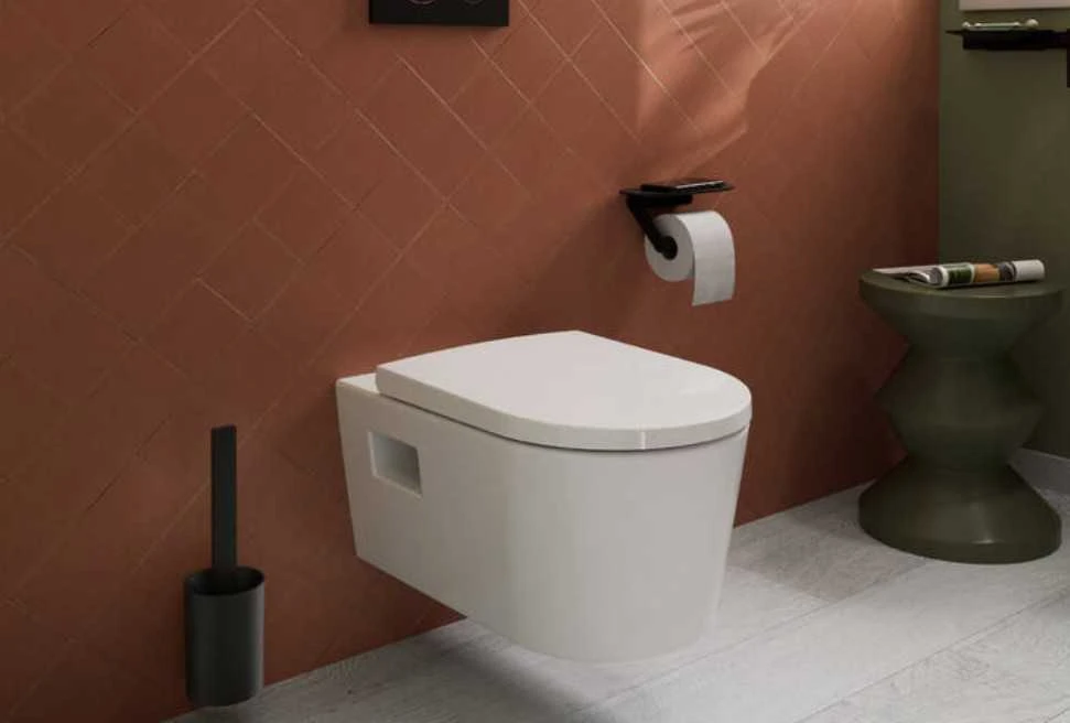 WC šepečio ir laikiklio komplektas Hansgrohe WallStoris, 27927670, juodas matinis