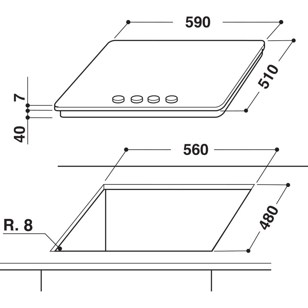 Kaitlentė Whirlpool AKWL 628/IXL