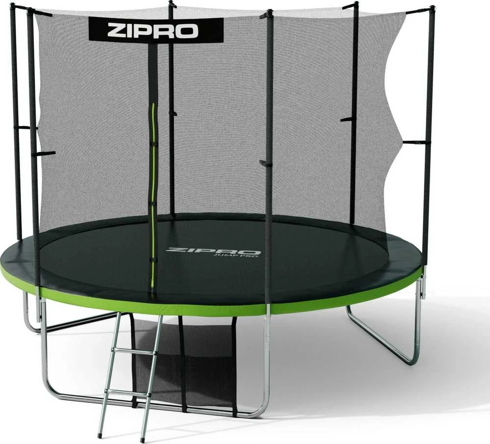 Zipro Jump Pro batutas su apsauginiu tinklu ir kopėčiomis