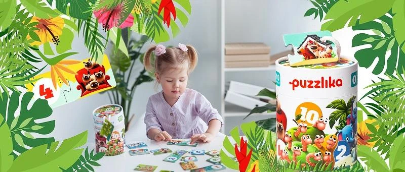 Levenya Dėlionė patiems mažiausiems Puzzlika MANO DRAUGAI, 20 didelių detalių