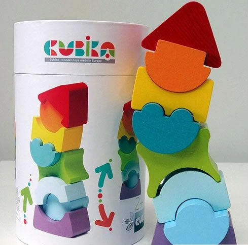 Levenya Medinių kaladėlių rinkinys Cubika LANKSTUSIS BOKŠTAS 8
