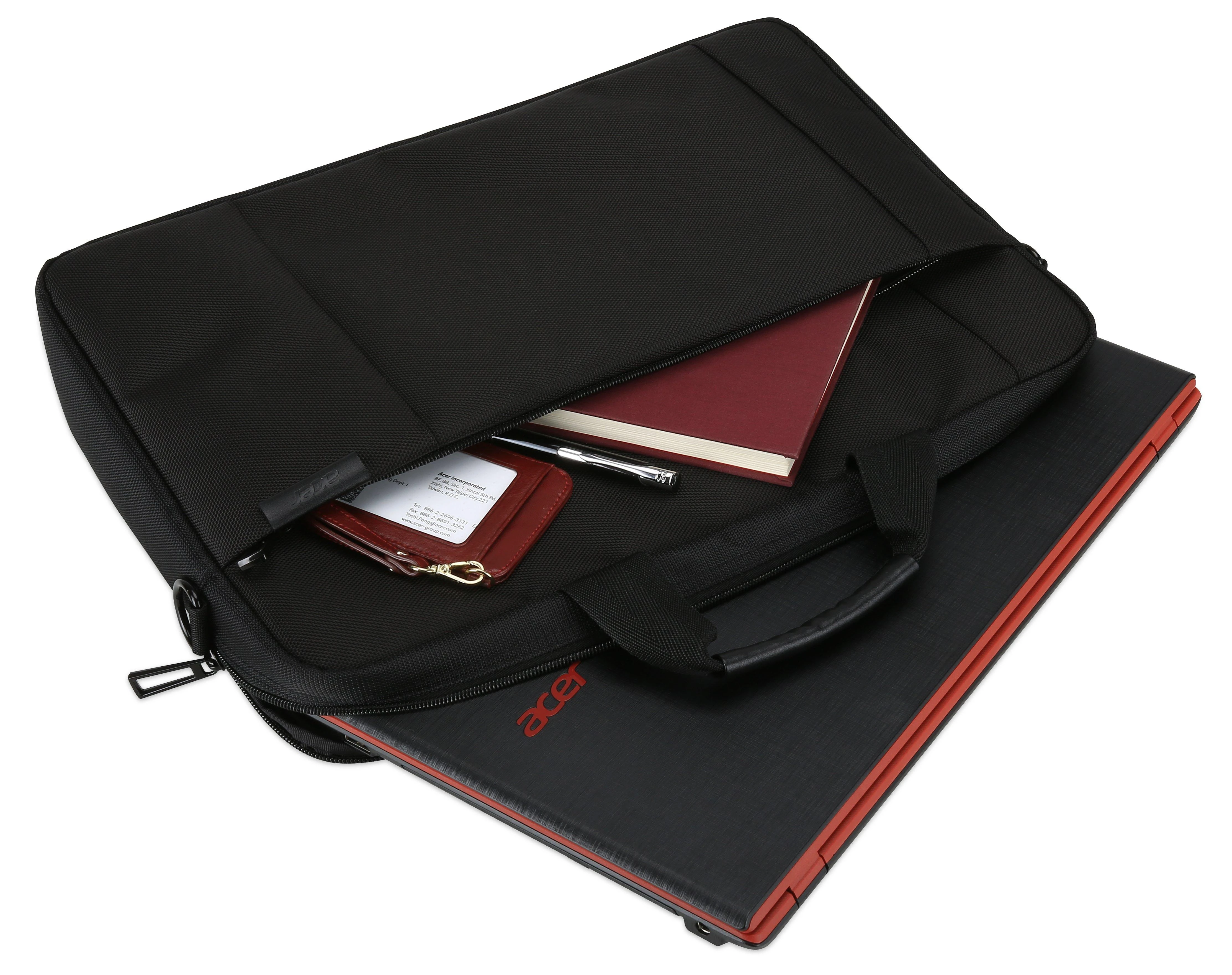 Acer Traveller Case kompiuterio dėklas 39,6 cm (15,6") Portfelis Juoda
