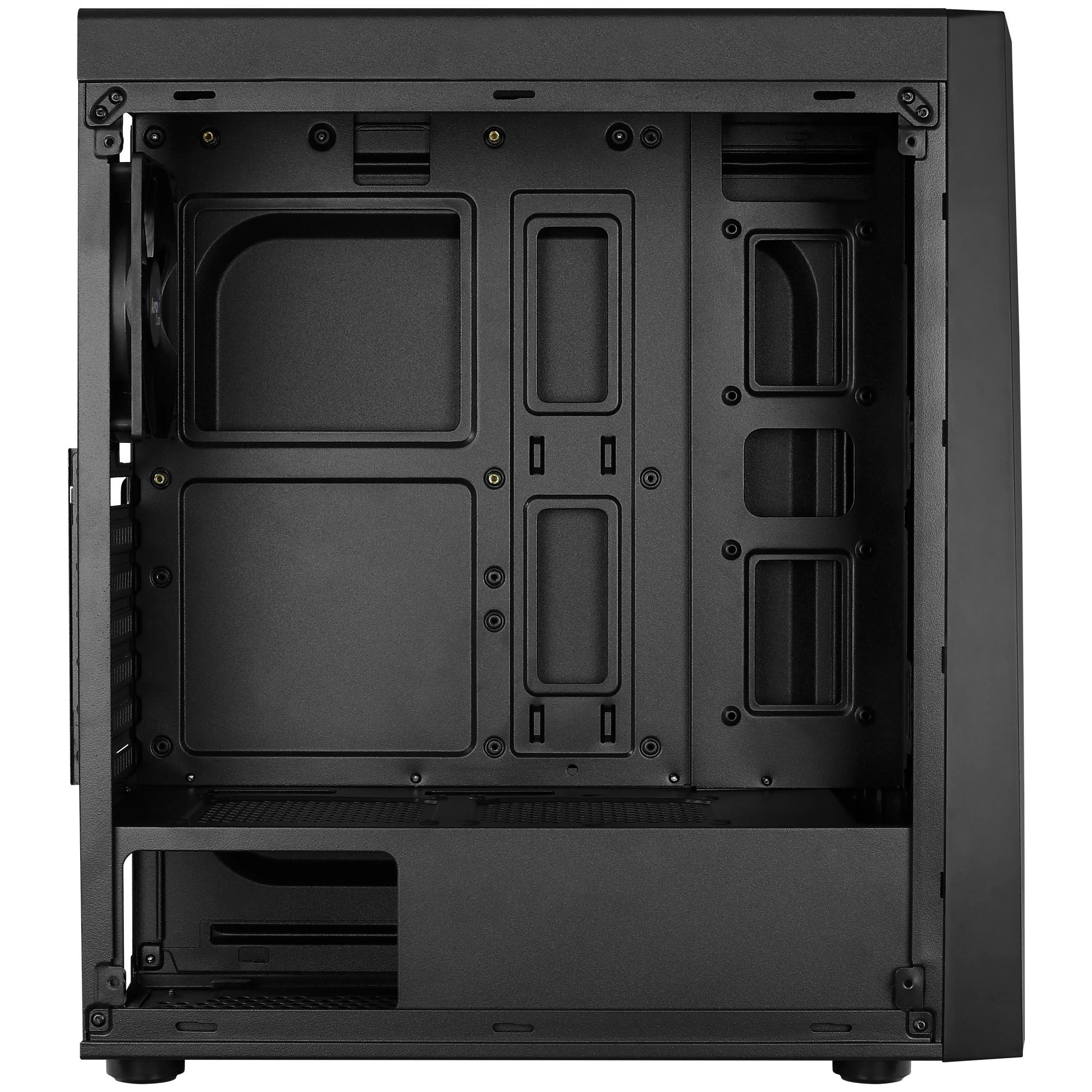 AEROCOOL AEROPGSBOLT-BK-RGB PC dėklas ATX Aerocool BOLT RGB USB 3.0 - 1x120mm Juodas FAN