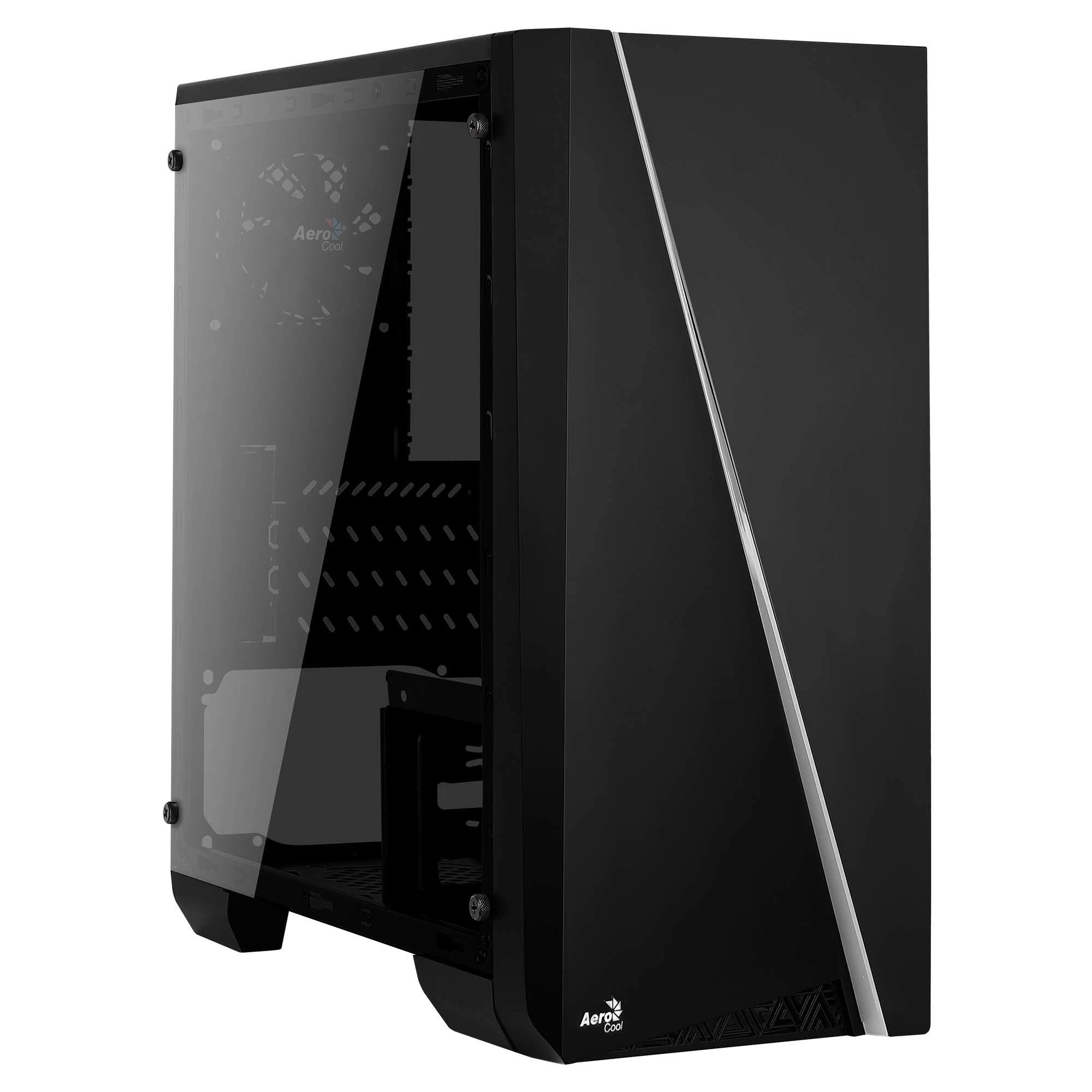 AEROCOOL AEROPGSCYLONMINI-BK PC dėklas Micro-ATX be maitinimo šaltinio Aerocool CYLON MINI RGB - USB3.0