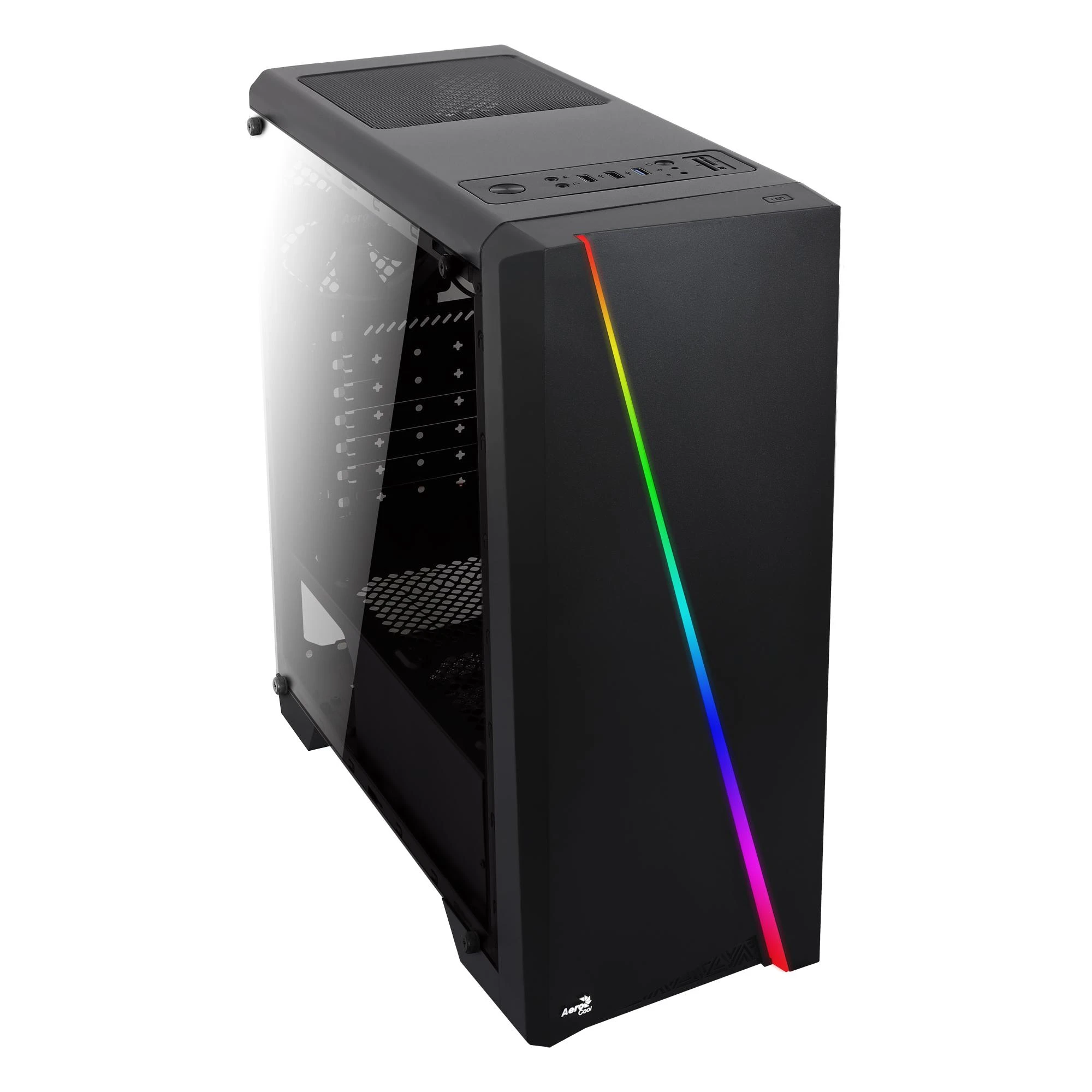 AEROCOOL AEROPGSCYLON-BK PC dėklas ATX wit