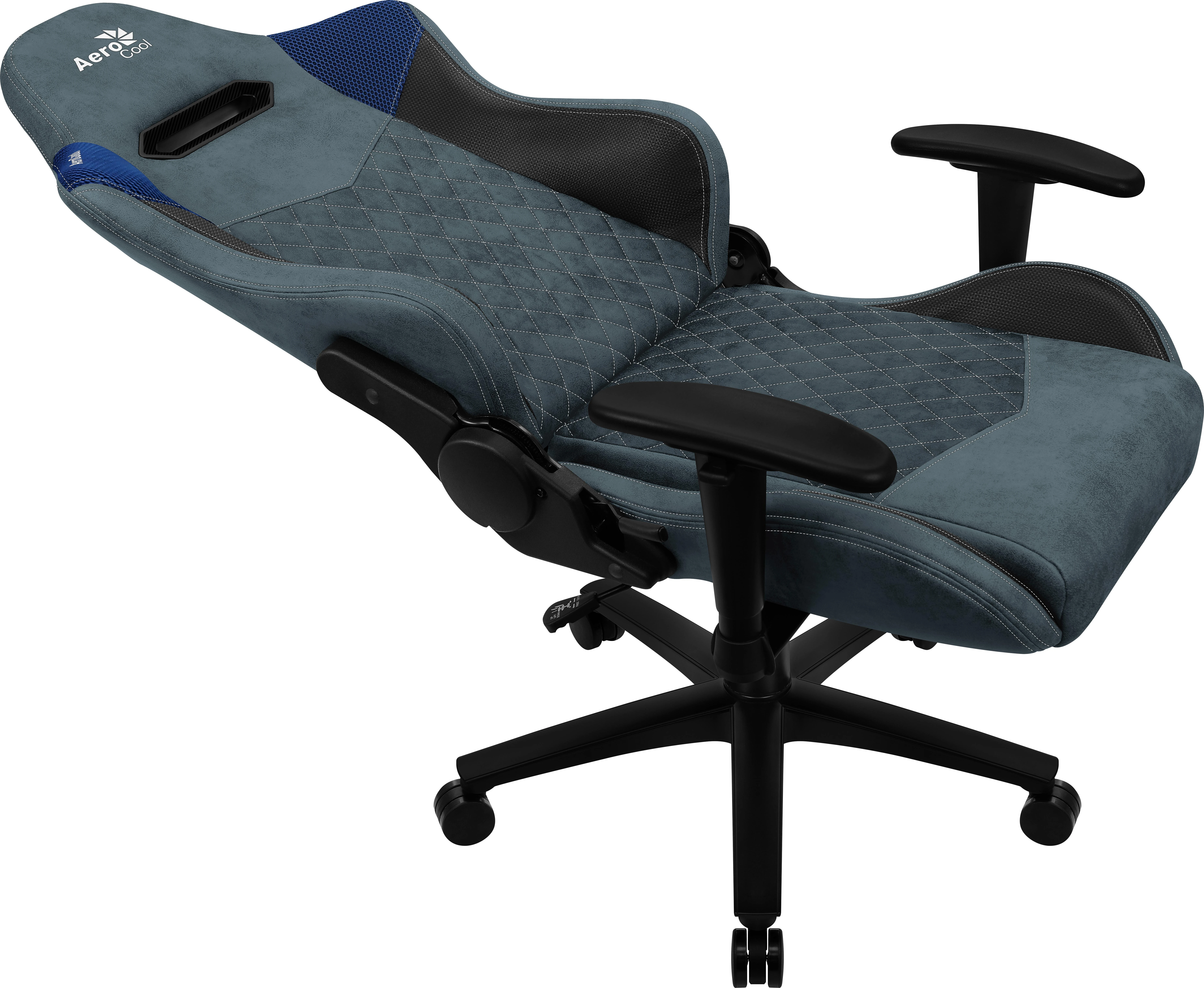 Žaidimų kėdė AeroCool DUKE Gaming Chair, Juoda-mėlyna