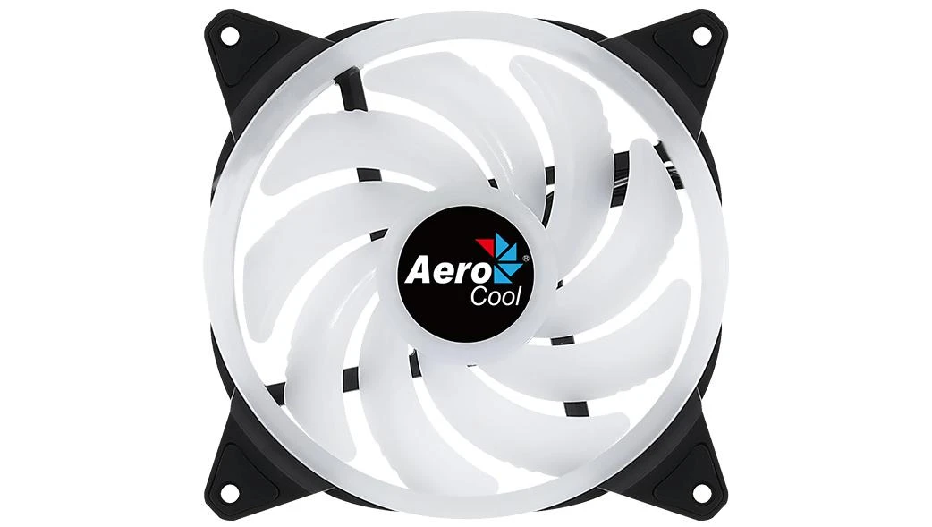 Aerocool Duo 14 Kompiuterio korpusui Ventiliatorius 14 cm Juoda