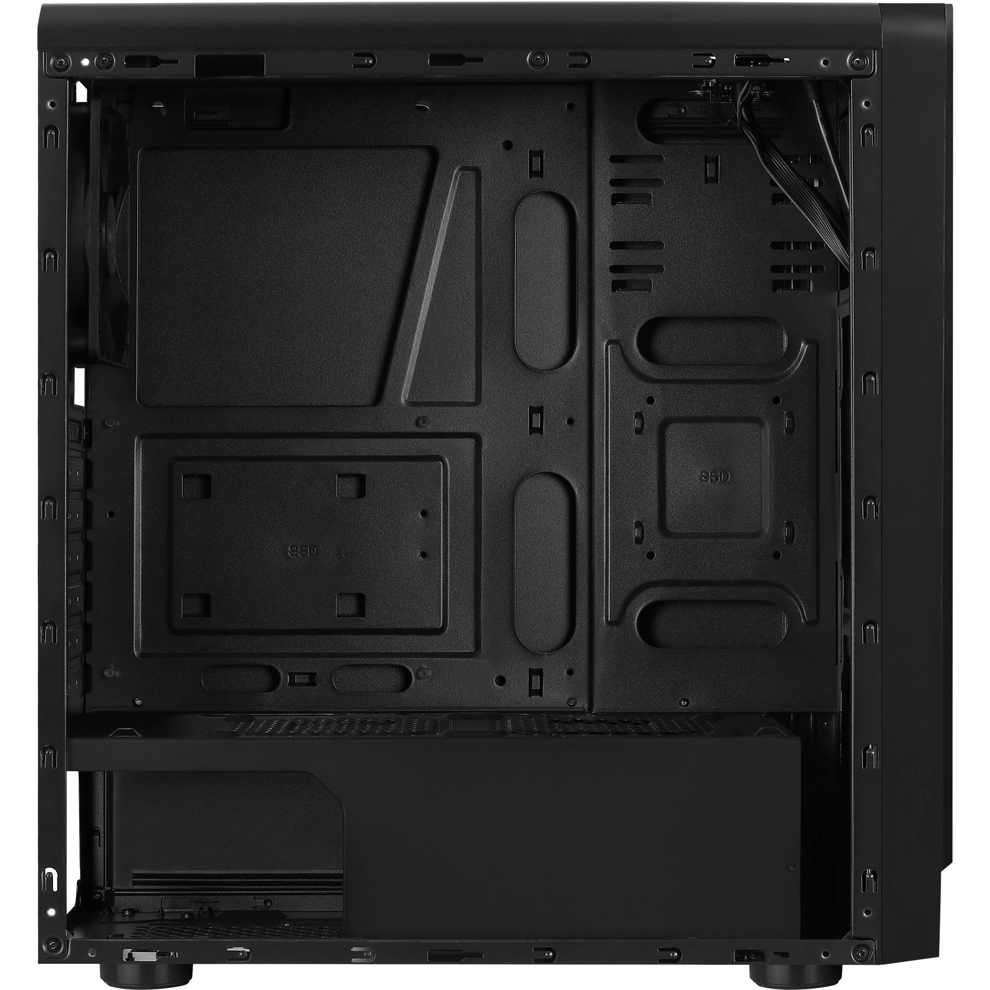 AEROCOOL AEROPGSRIFT-BK-RGB PC dėklas ATX Aerocool RIFT RGB USB 3.0 - 1x120mm Juodas FAN
