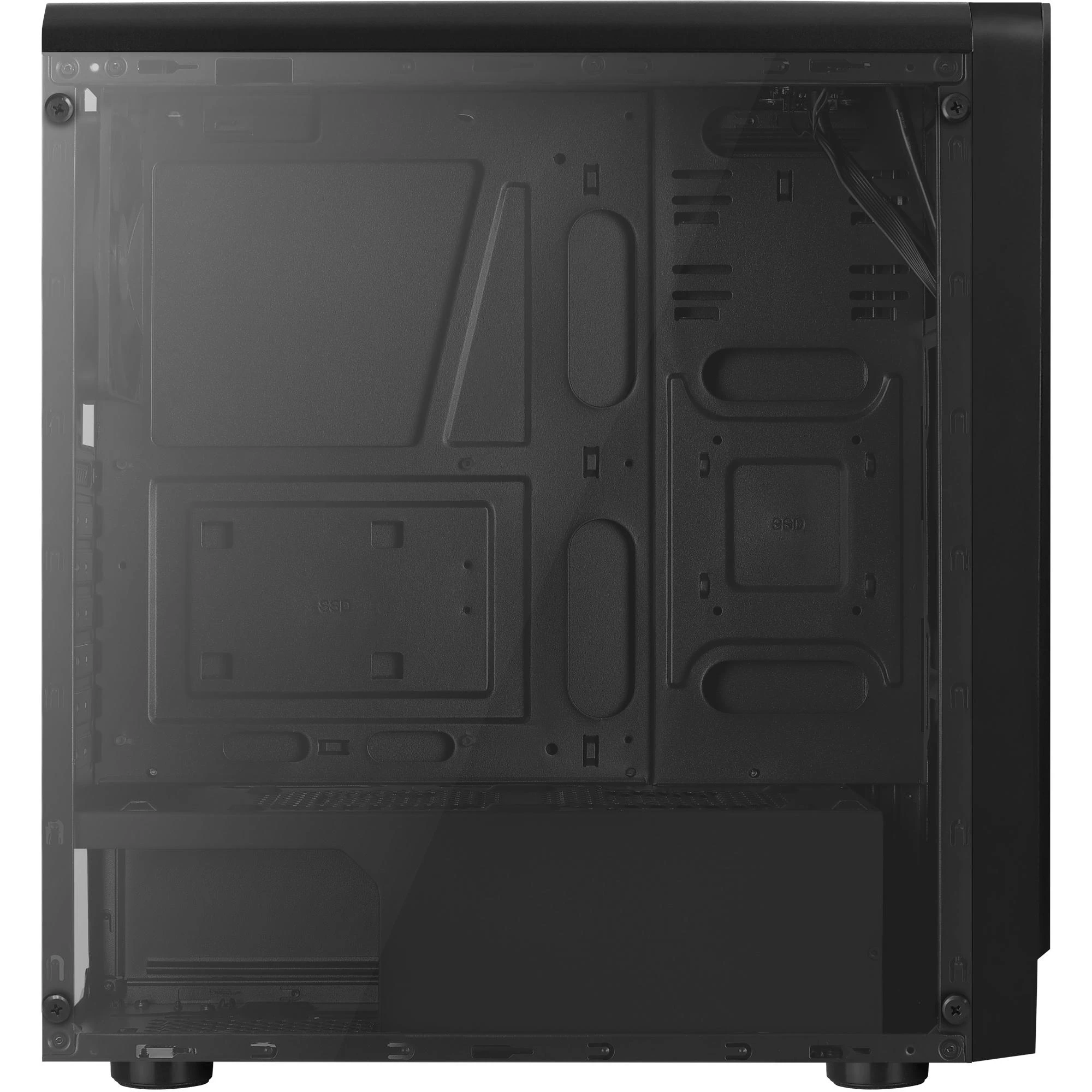 AEROCOOL AEROPGSRIFT-BK-RGB PC dėklas ATX Aerocool RIFT RGB USB 3.0 - 1x120mm Juodas FAN