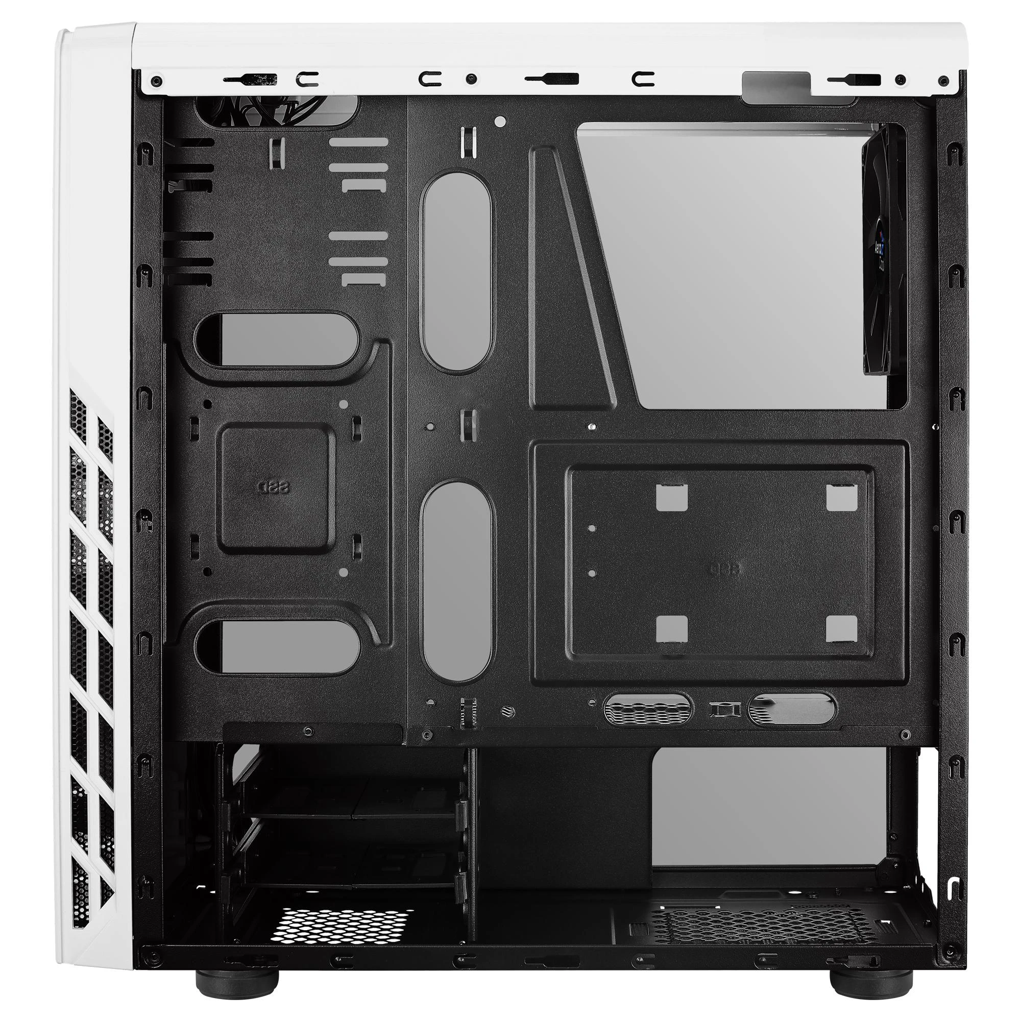 AEROCOOL AEROPGSRIFT-WH-RGB PC dėklas ATX Aerocool RIFT RGB Baltas USB 3.0 - 1x120mm Juodas FAN