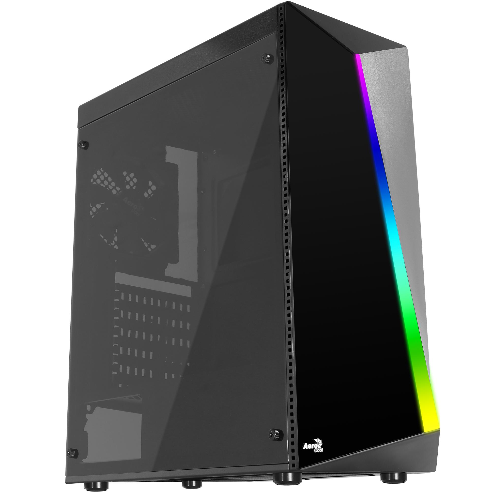 Korpusas Aerocool PGS SHARD RGB AEROPGSSHARDRGB-BK (ATX, Micro ATX, Mini ATX, juodos spalvos)