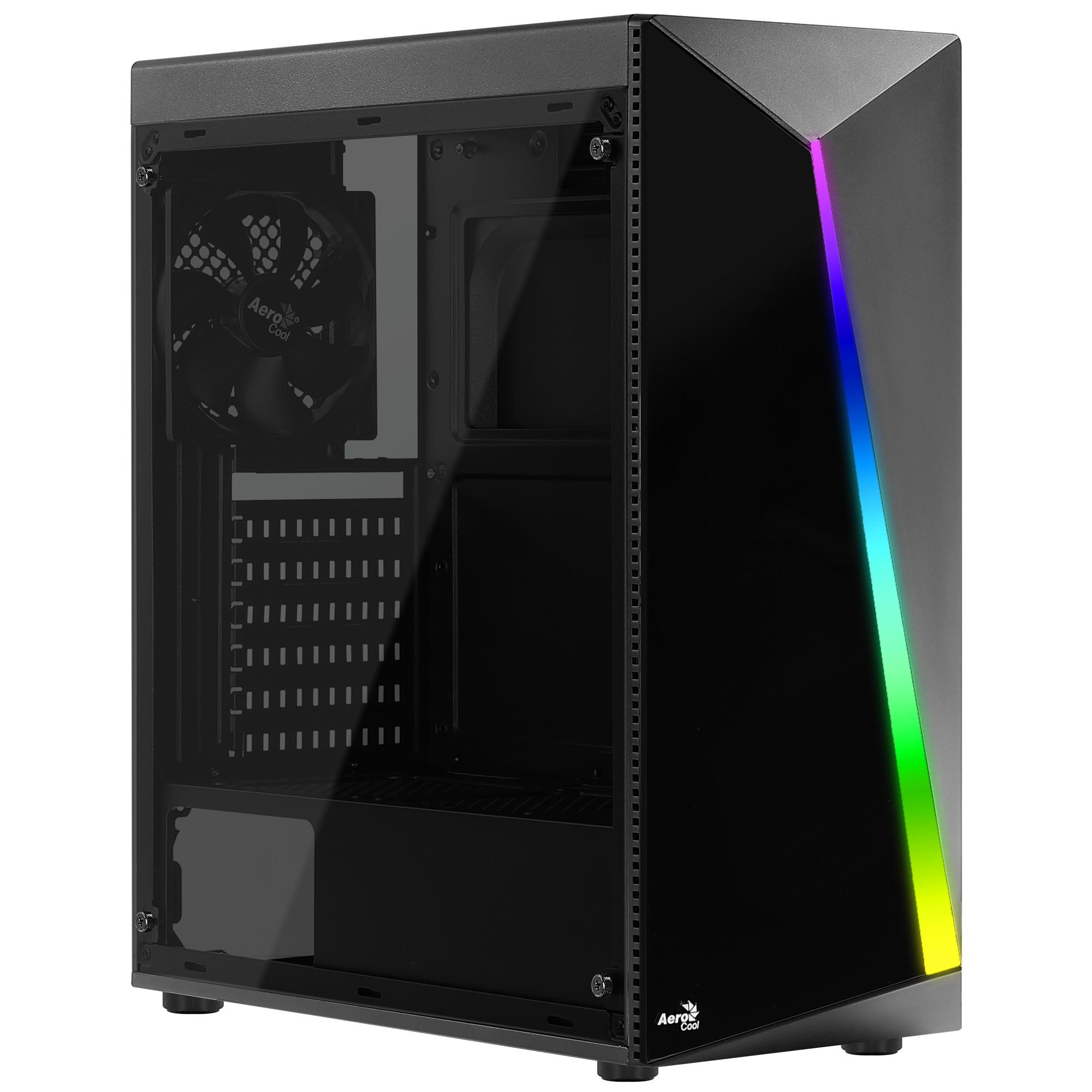 Korpusas Aerocool PGS SHARD RGB AEROPGSSHARDRGB-BK (ATX, Micro ATX, Mini ATX, juodos spalvos)