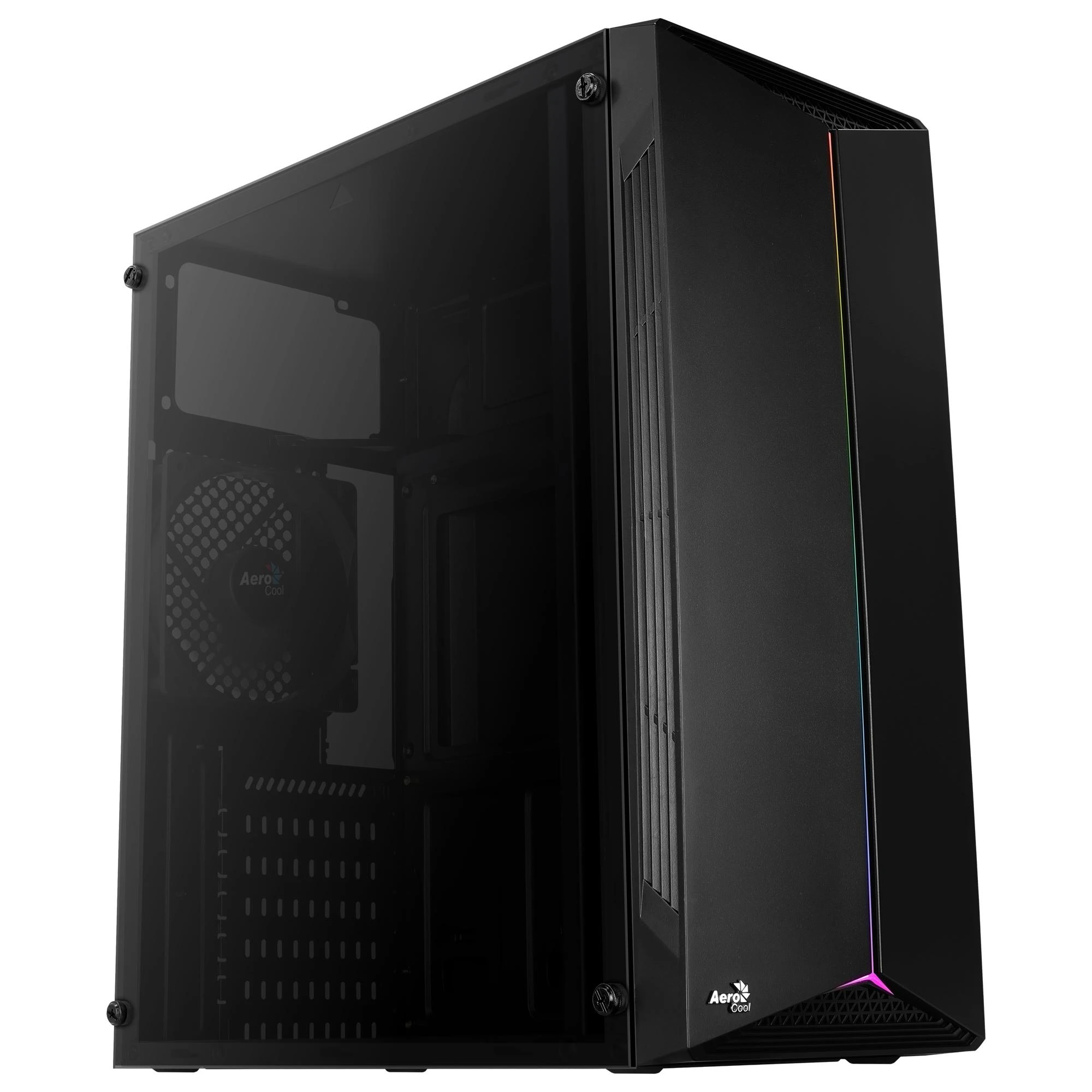 AEROCOOL AEROPGSSPLIT-A-BKRGB kompiuterio dėklas ATX Aerocool SPLIT RGB USB 3.0 - RGB STRIP 1x120mm VENTILIATORIUS