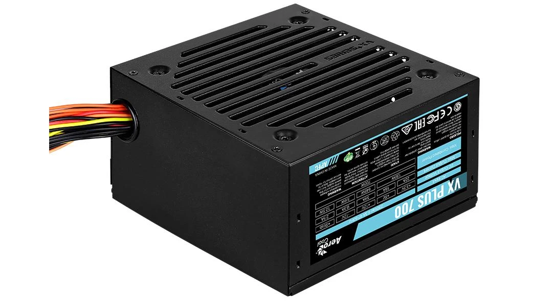 Aerocool VX PLUS 700 maitinimo blokas 700 W 20+4 pin ATX ATX Juoda