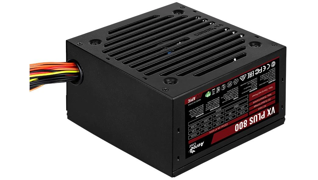 Aerocool VX PLUS 800 maitinimo blokas 800 W 20+4 pin ATX ATX Juoda