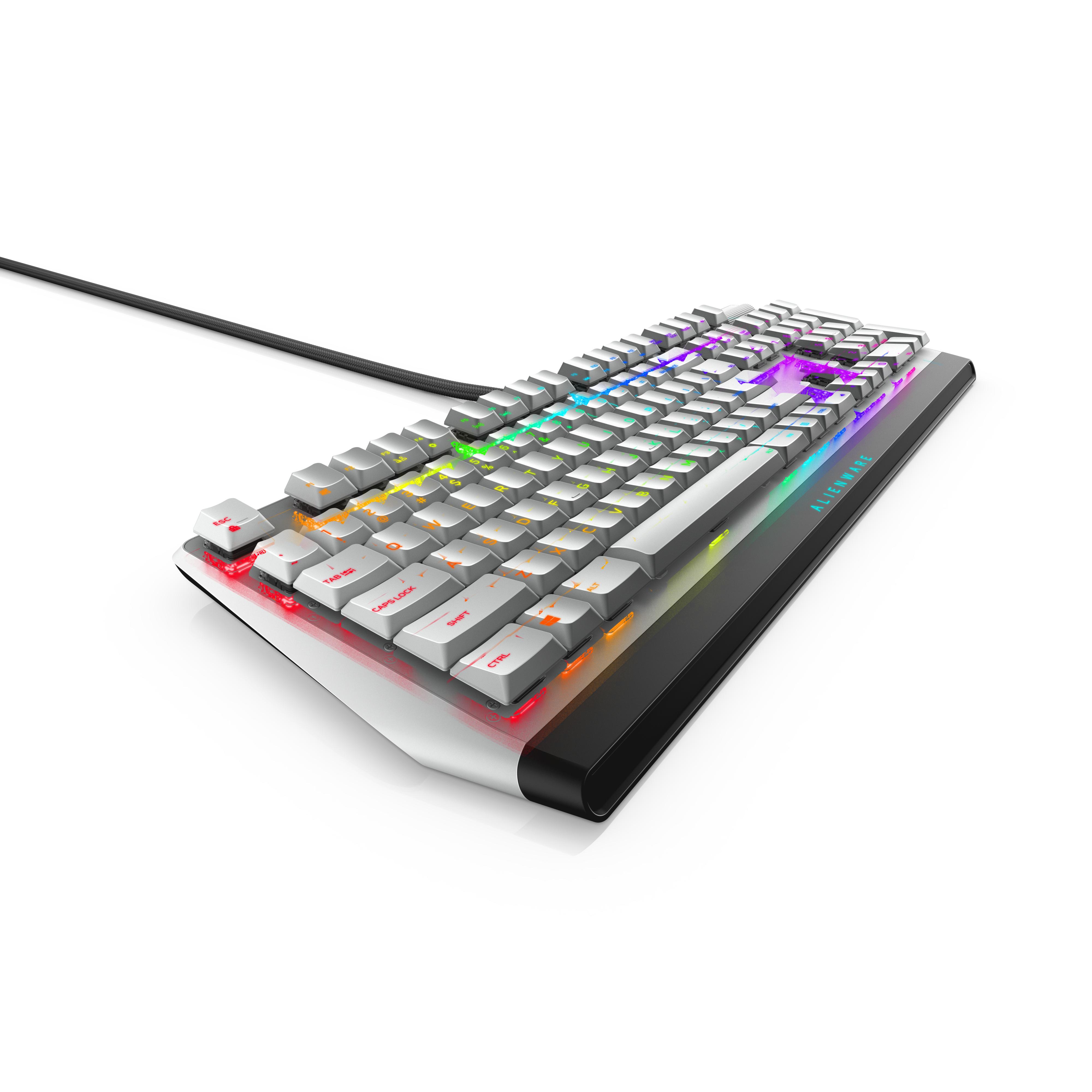 Dell Alienware AW510K klaviatūra USB Juoda, Balta