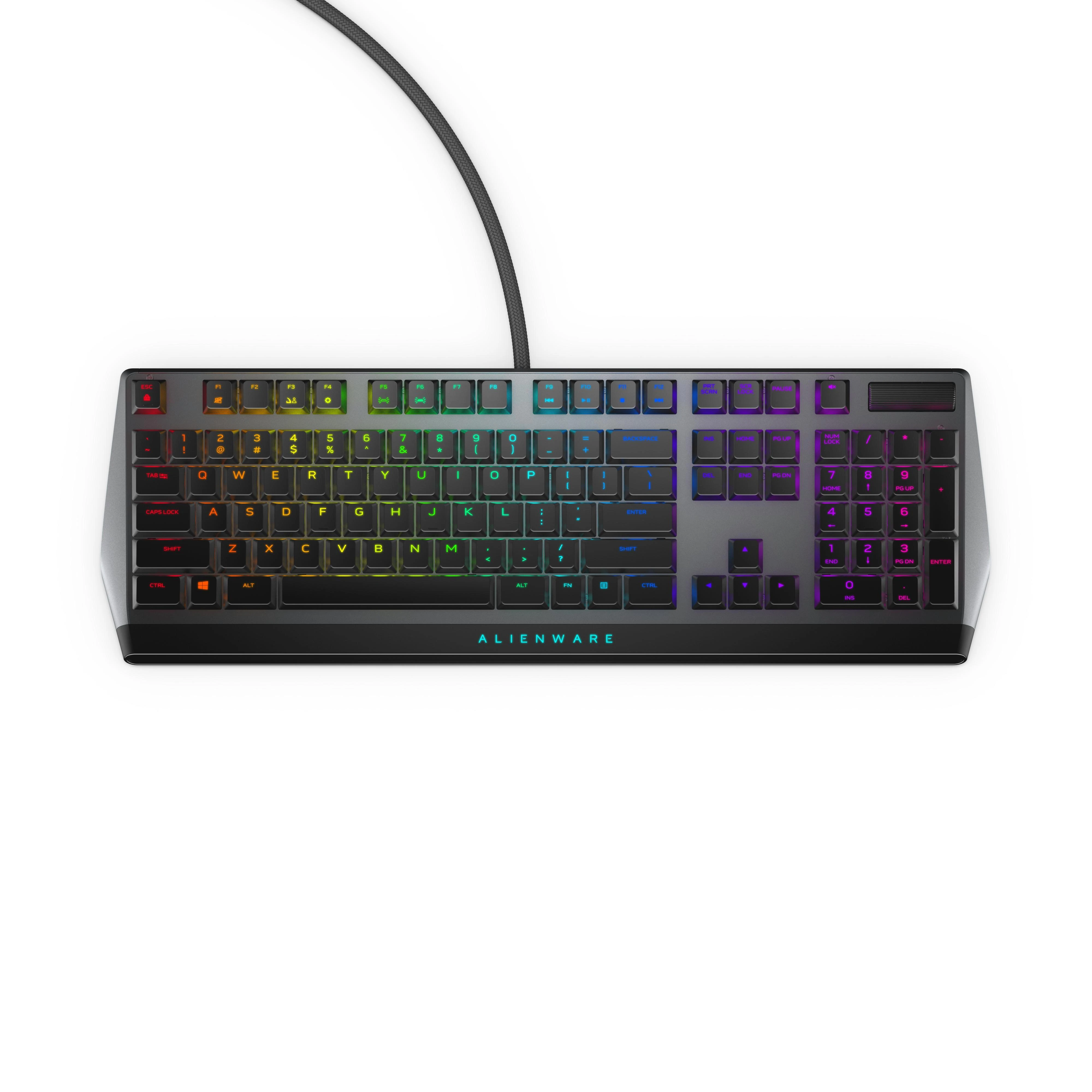Dell | Alienware Klaviatūra žaidimams | AW510K | Mechaninė klaviatūra žaidimams | su laidu | RGB LED pašvietimas | EN