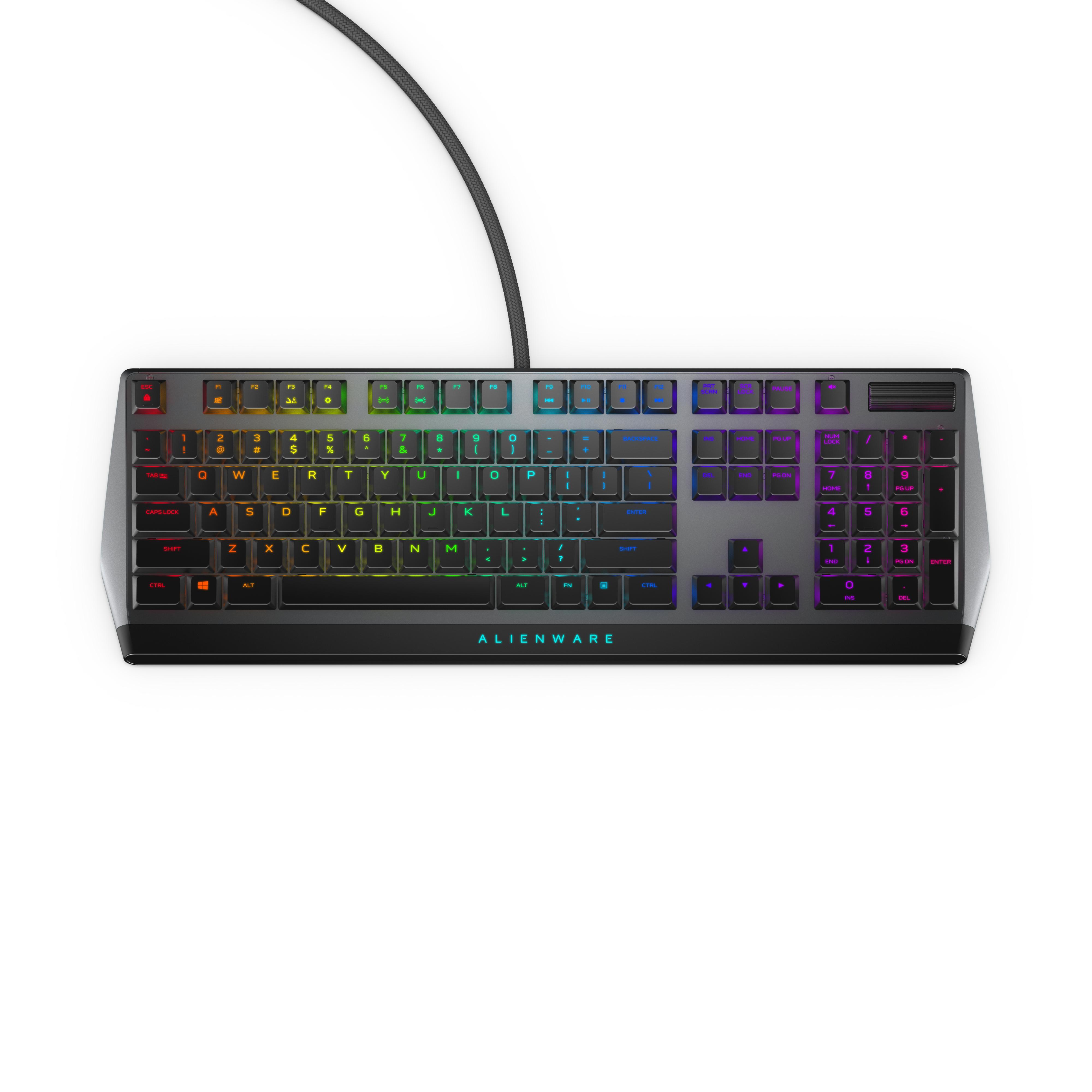 Dell Alienware AW510K klaviatūra USB Juoda, Pilka