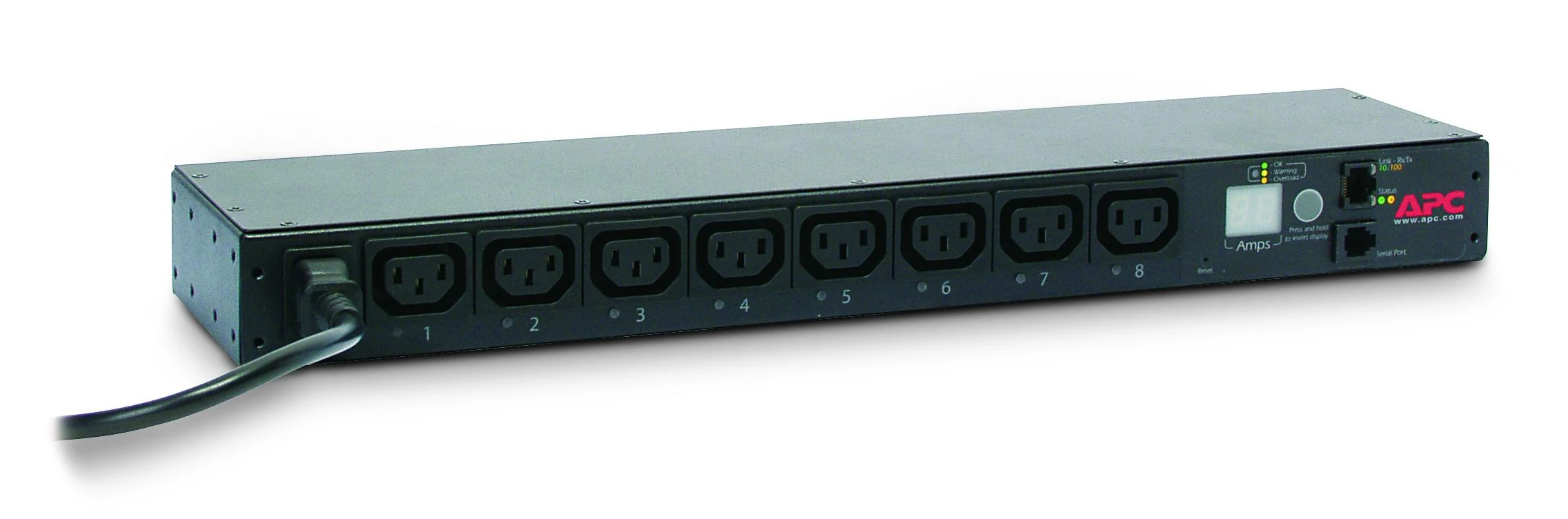 APC AP7920B maitinimo paskirstymo įrenginys 0U/1U Juoda 8 AC išvestis(ys / čių)