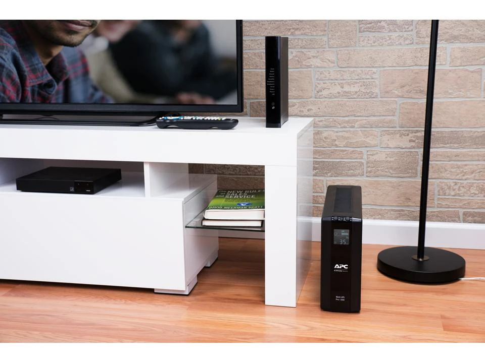 APC BACK UPS PRO BR 1300VA, 8 OUTLETS, AVR, LCD SĄSAJA
