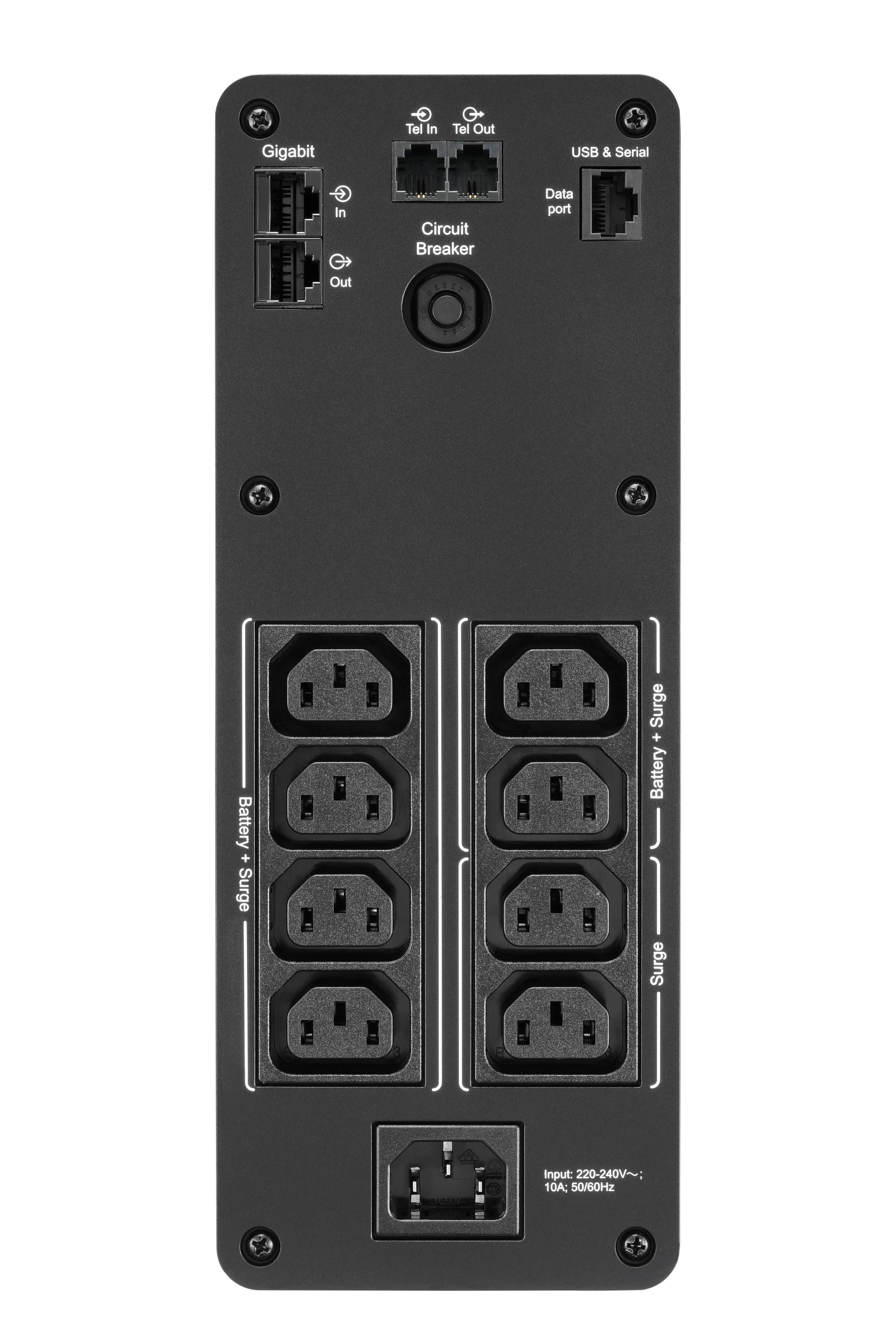 APC BACK UPS PRO BR 1600VA, SINEWAVE, 8 OUTLETS, AVR, LCD SĄSAJA