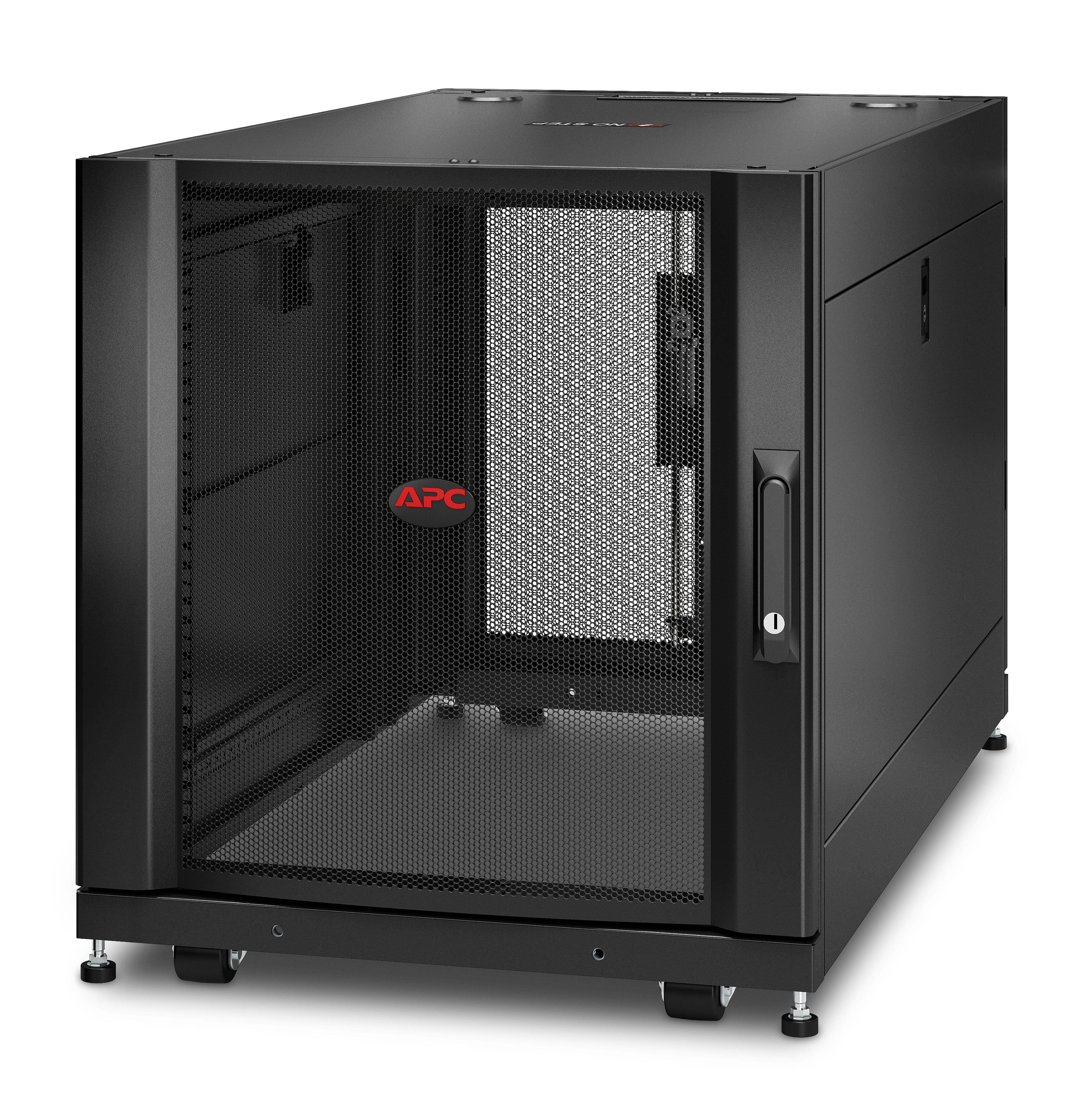 APC NETSHELTER SX 12U SERVER RACK ENCLOSURE 600MM X 1070MM W/ SIDES Juodas