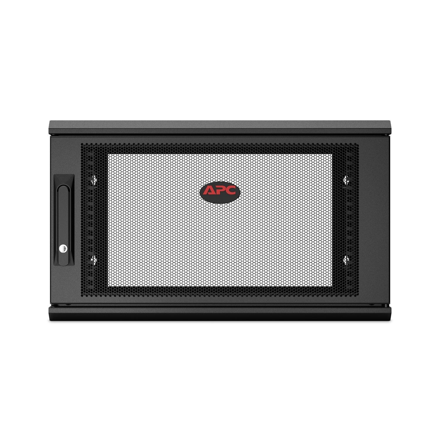 APC NETSHELTER WX 6U 400 mm GYLIUS VIENO ŠARSNIU ANT SIENOS Tvirtinamas gaubtas