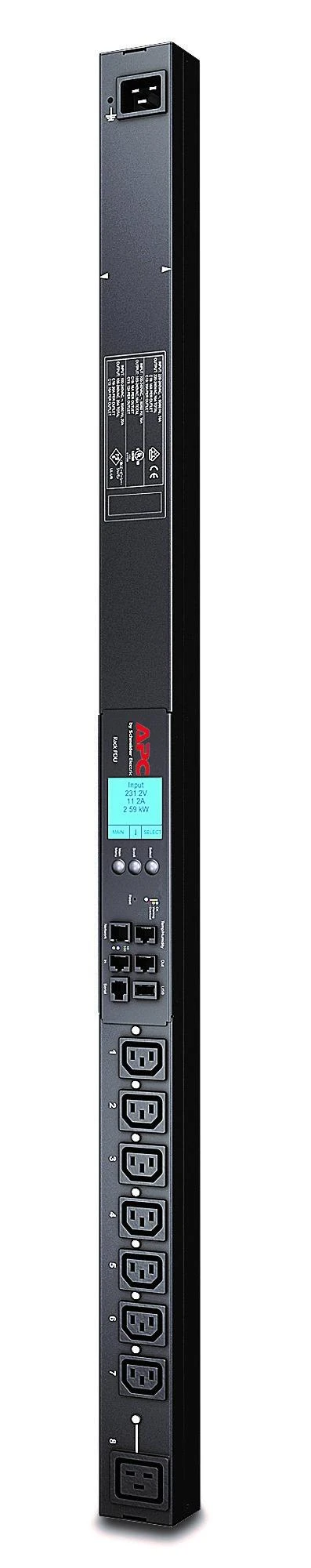 APC RACK PDU 2G, ĮJUNGTAS, ZEROU, 16A, 100-240V, (7) C13 ir (1) C19