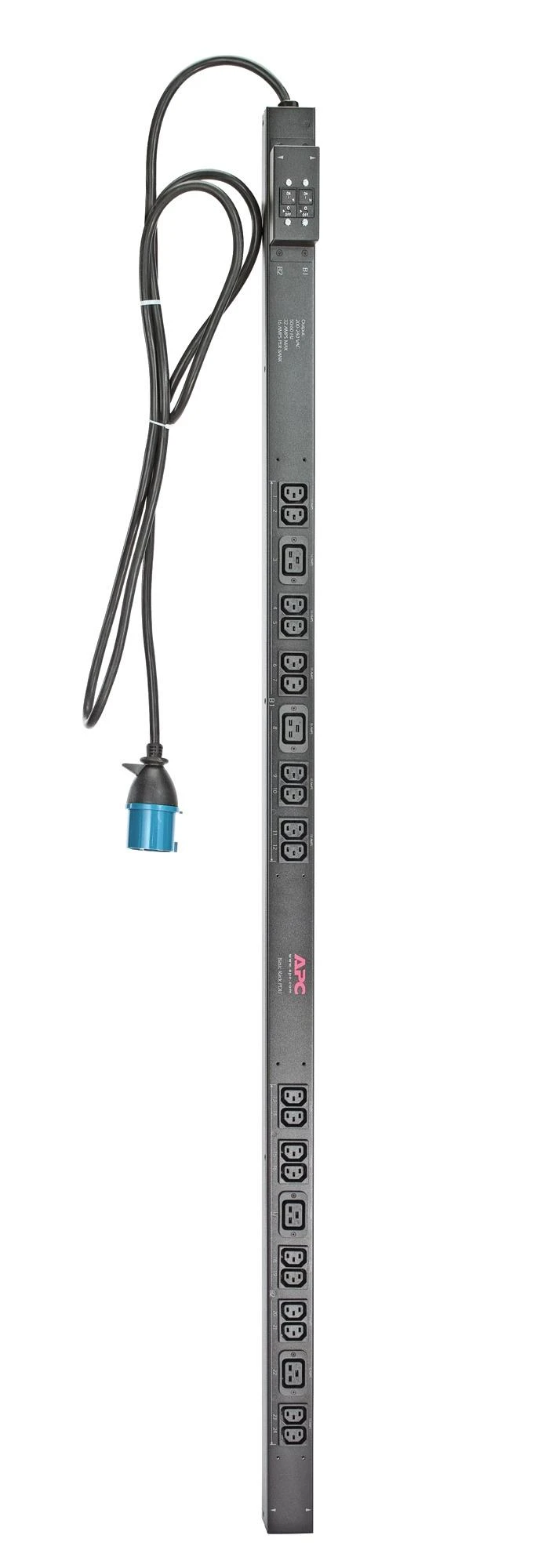 APC RACK PDU. PAGRINDINIS. NULIS U. 32A. 230V. (20)C13 & (4)C19 maitinimo paskirstymo įrenginys 0U Juoda 24 AC išvestis(ys / čių)