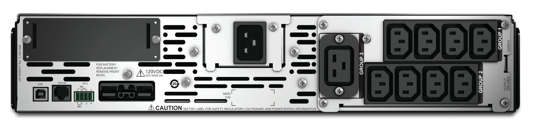 APC Smart-UPS „Line-Interactive“ 3000 VA 2700 W 9 AC išvestis(ys / čių)