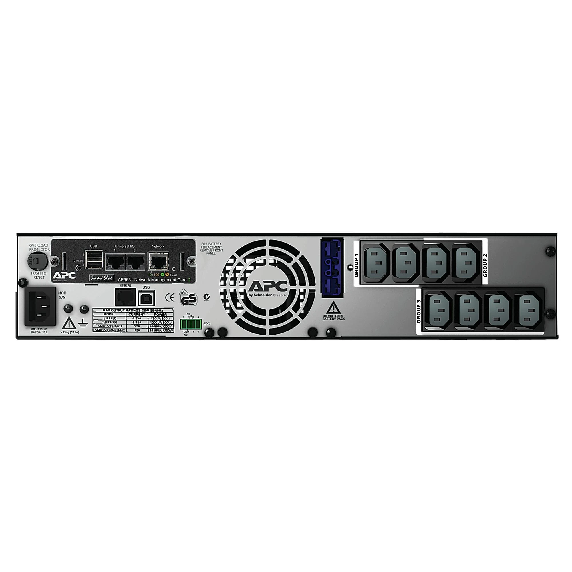 <b>APC Smart-UPS X 1500VA Rack/Tower LCD 230V su tinklo kortele</b>