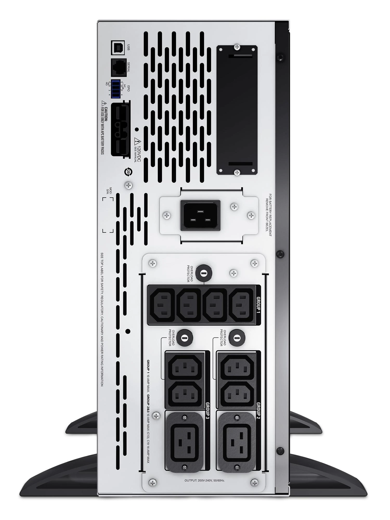 APC Smart-UPS X 2200VA Short Gylis Tower/Rack Convertible LCD 200-240V su tinklo kortele