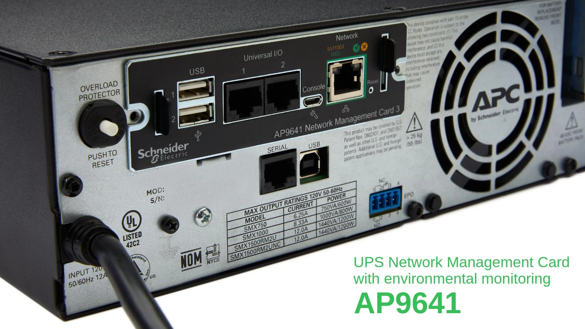 APC UPS TINKLŲ VALDYMO KORTELĖ 3 SU APLINKOS MONITORINGU