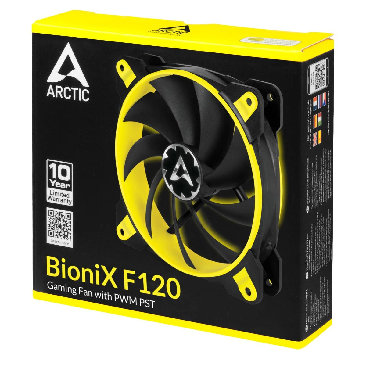 ARCTIC BioniX F120 ventiliatorius pakuotėje
