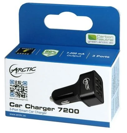 ARCTIC Car Charger 7200 Automatinis Juoda