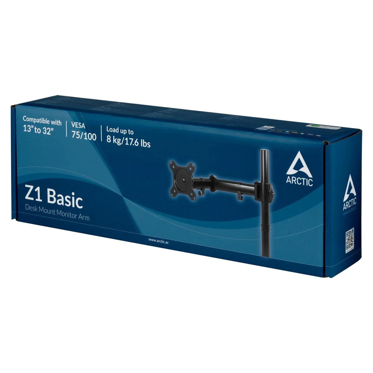 Monitoriaus laikiklis Arctic Z1 Basic AEMNT00039A, montuojamas prie stalo, iki 15 kg