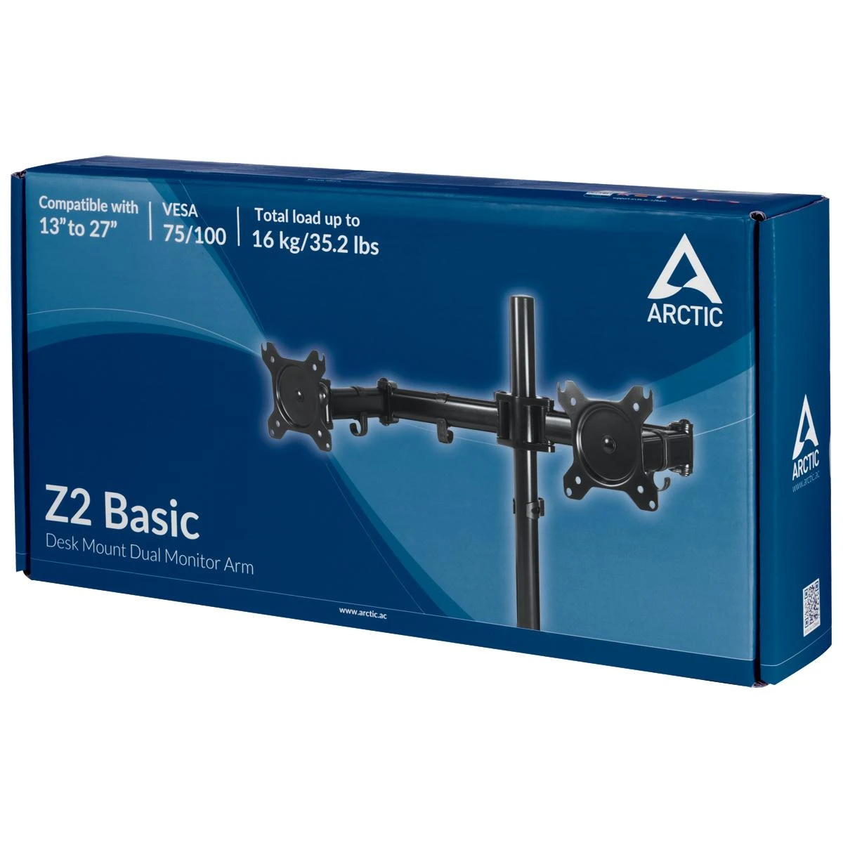 Laikiklis ARCTIC Z2 Basic 68,6 cm (27") Gnybtas Juoda