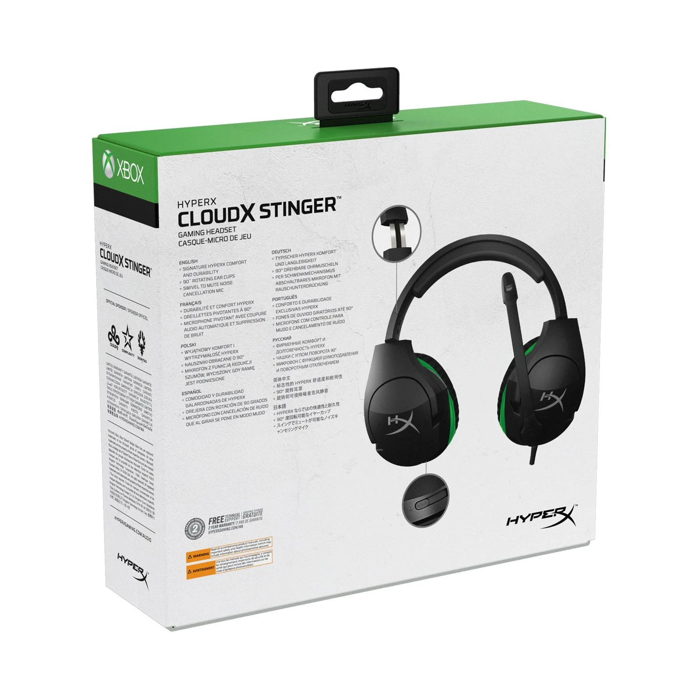 Žaidimų ausinės HyperX CloudX Stinger skirtos Xbox