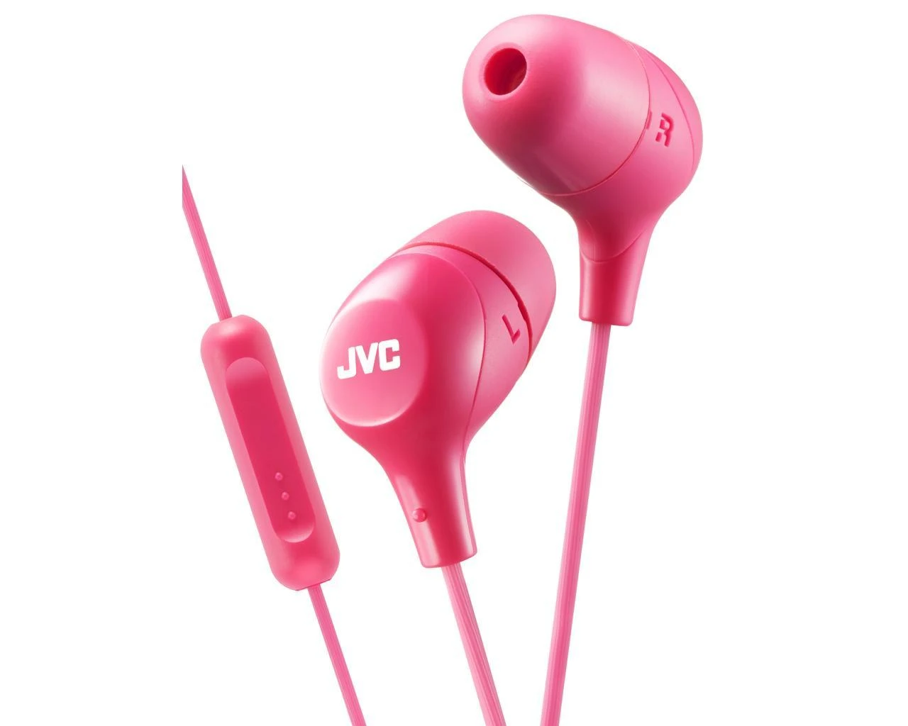 JVC HA-FX38M-P-E rožinės ausinės su mikrofonu