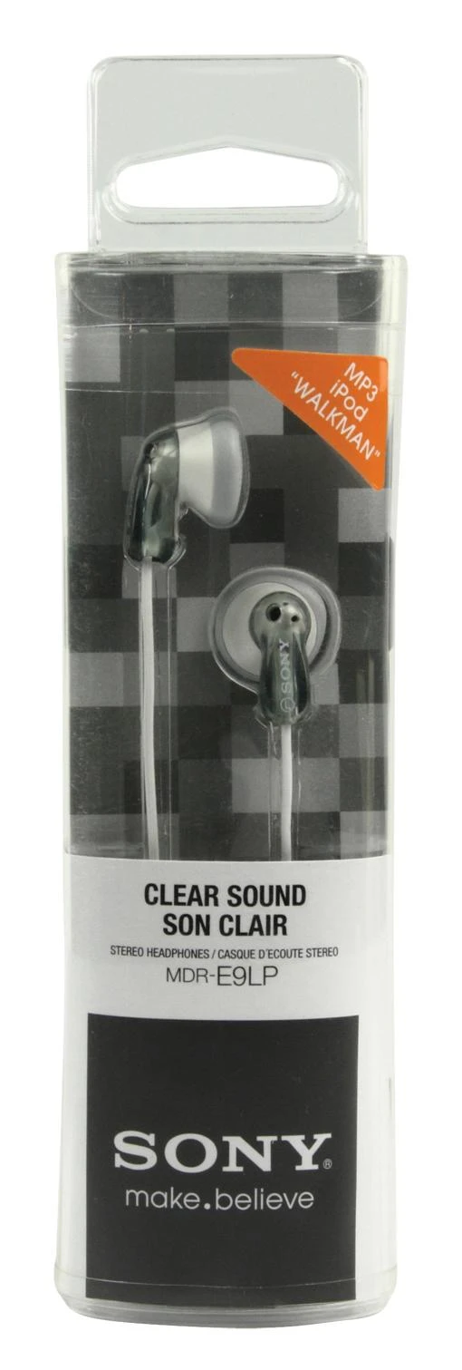 Ausinės Sony | MDR-E9LP | į ausis įkišamos, Pilkos spalvos