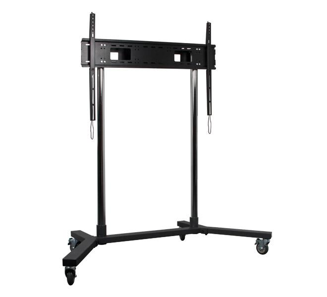 Laikiklis B Tech „Tech“ itin didelis universalus plokščiųjų ekranų vežimėlis / grindų stovas (VESA 1100 x 700) – 1,5 m Ø60 mm stulpai