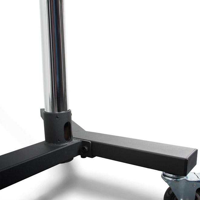 Laikiklis B Tech „Tech“ itin didelis universalus plokščiųjų ekranų vežimėlis / grindų stovas (VESA 1100 x 700) – 1,5 m Ø60 mm stulpai