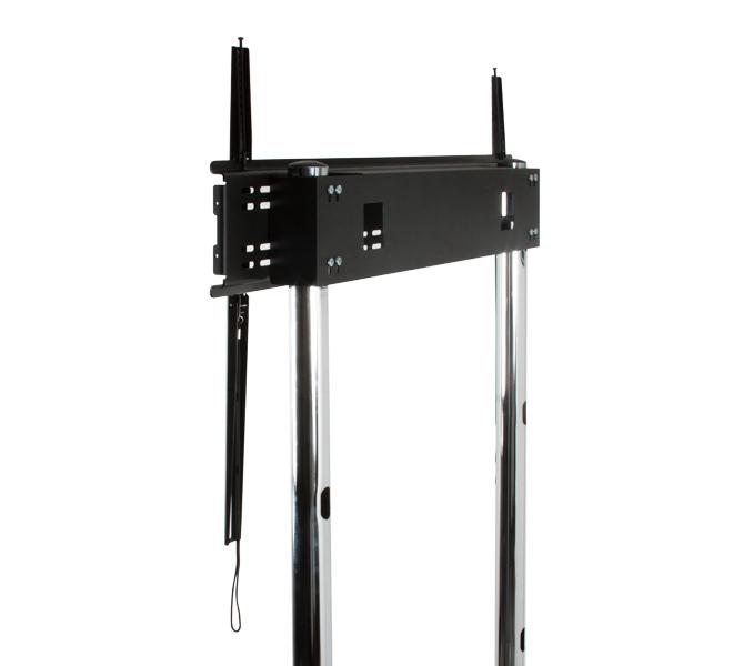 Laikiklis B Tech „Tech“ itin didelis universalus plokščiųjų ekranų vežimėlis / grindų stovas (VESA 1100 x 700) – 1,5 m Ø60 mm stulpai