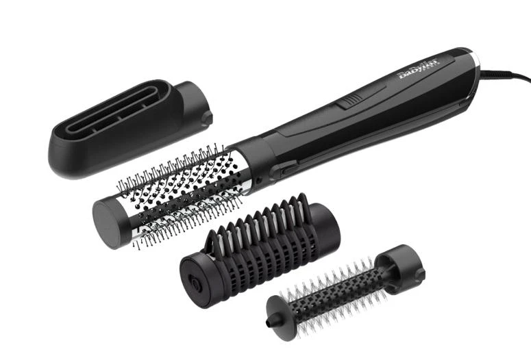BaByliss AS126E plaukų formavimo šukos Karšto oro šepetys Garinis Juoda 2,2 m 1000 W