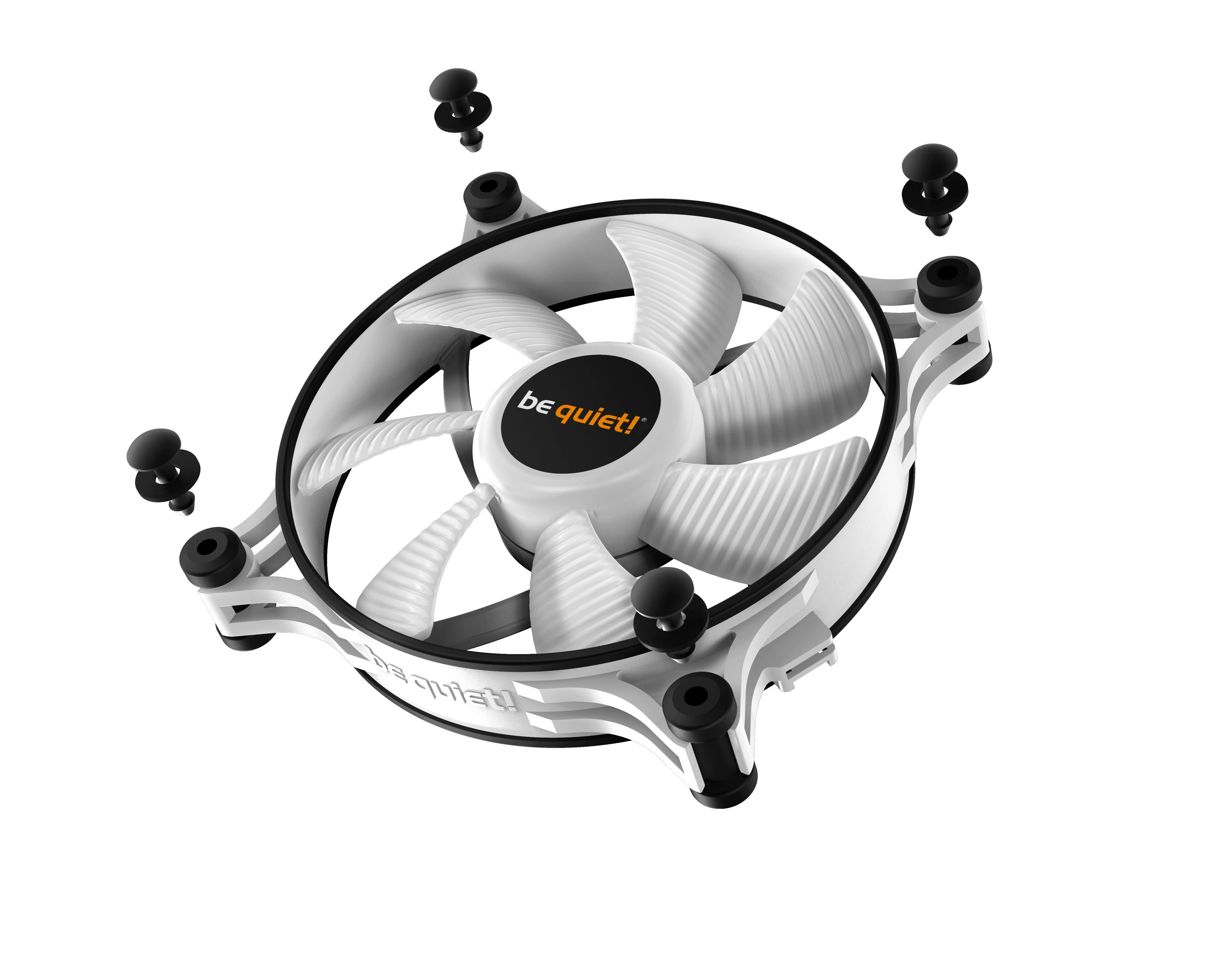 LISTAN BE QUIET Shadow Wings 2 Baltas 120mm PWM