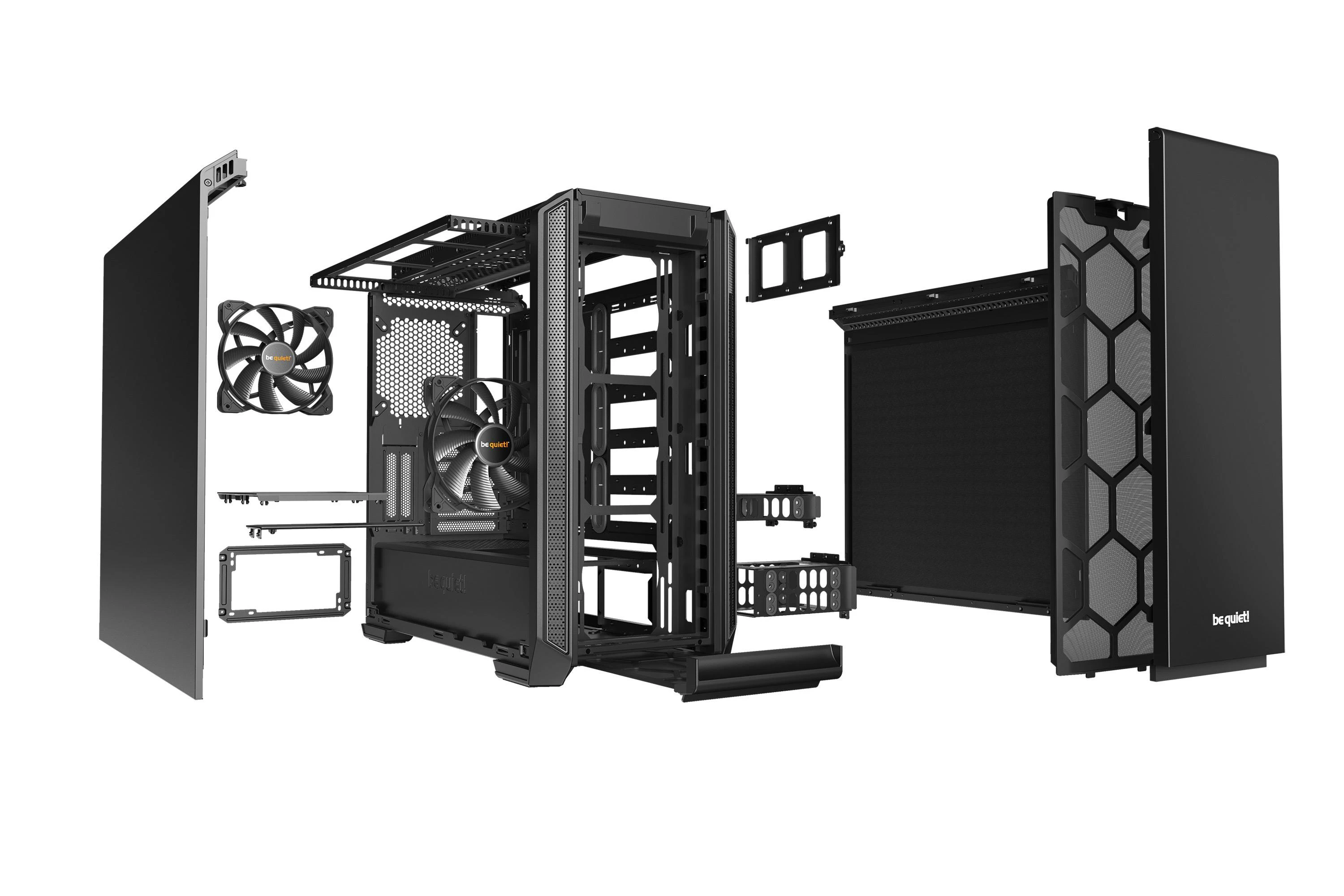 Korpusas Be Quiet! SILENT BASE 601 BG026 (ATX, Extended ATX, Mini ATX, Mini ITX, juodos spalvos)