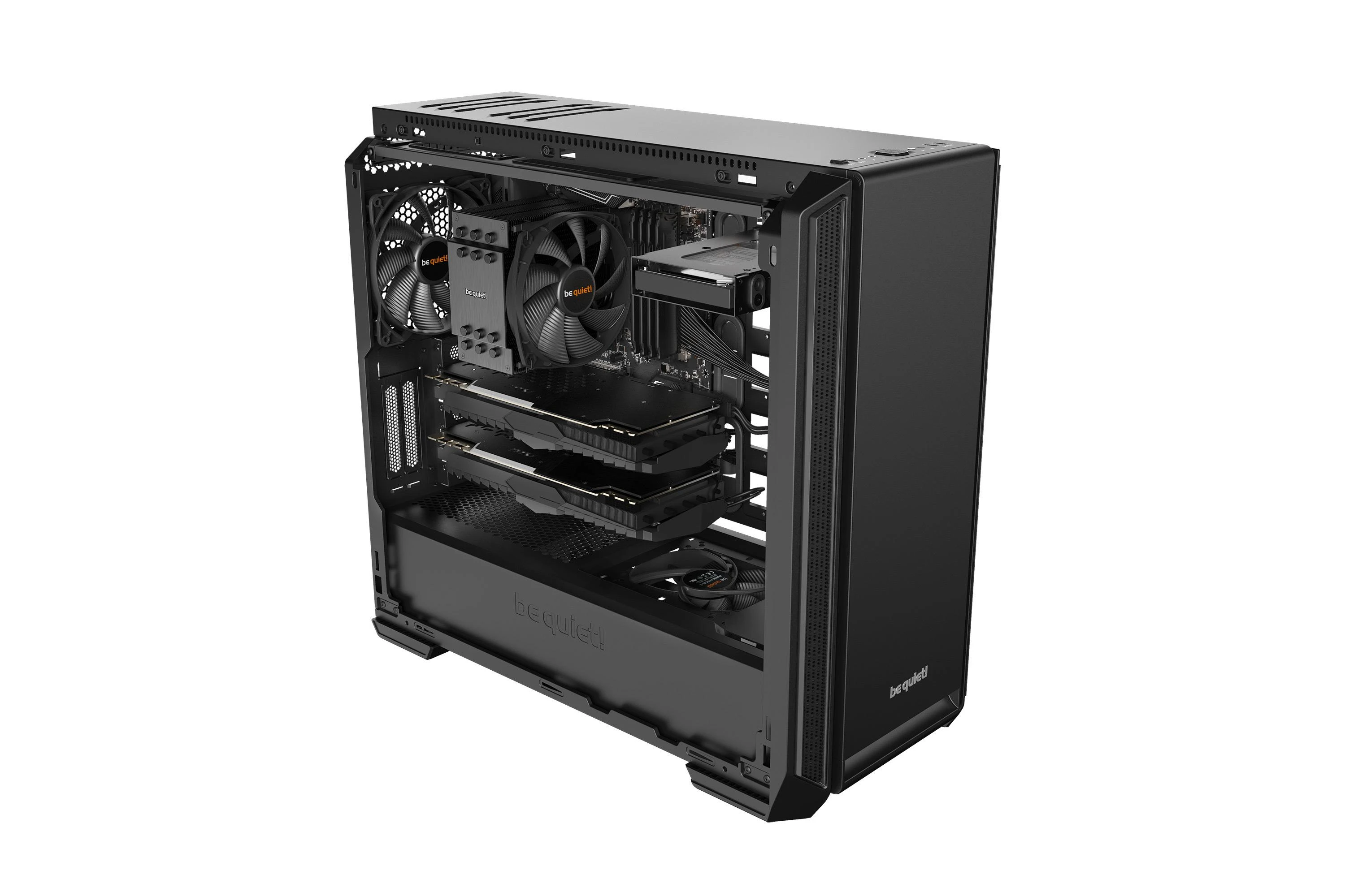 Korpusas Be Quiet! SILENT BASE 601 BG026 (ATX, Extended ATX, Mini ATX, Mini ITX, juodos spalvos)