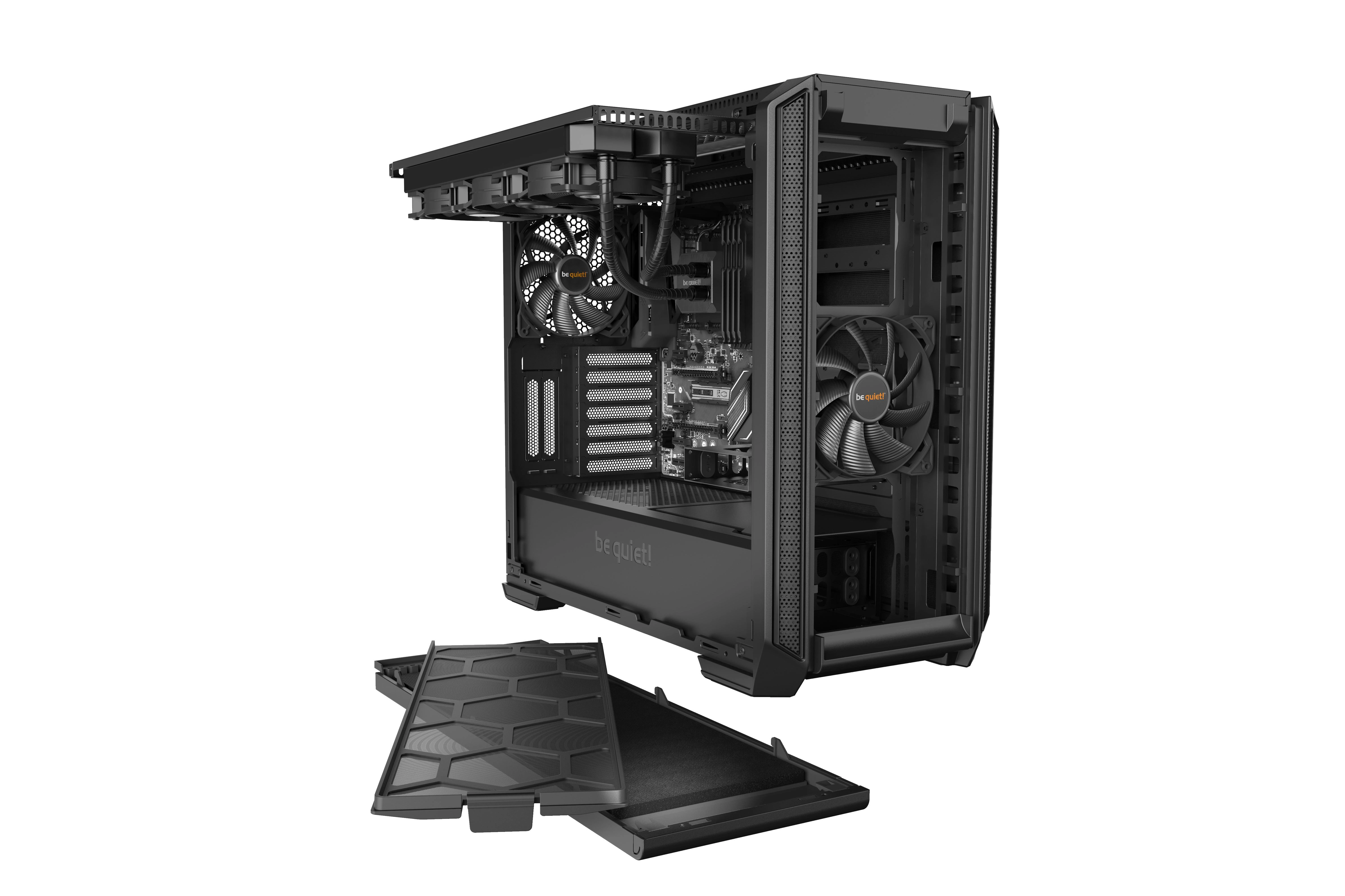 Korpusas Be Quiet! SILENT BASE 601 BG026 (ATX, Extended ATX, Mini ATX, Mini ITX, juodos spalvos)