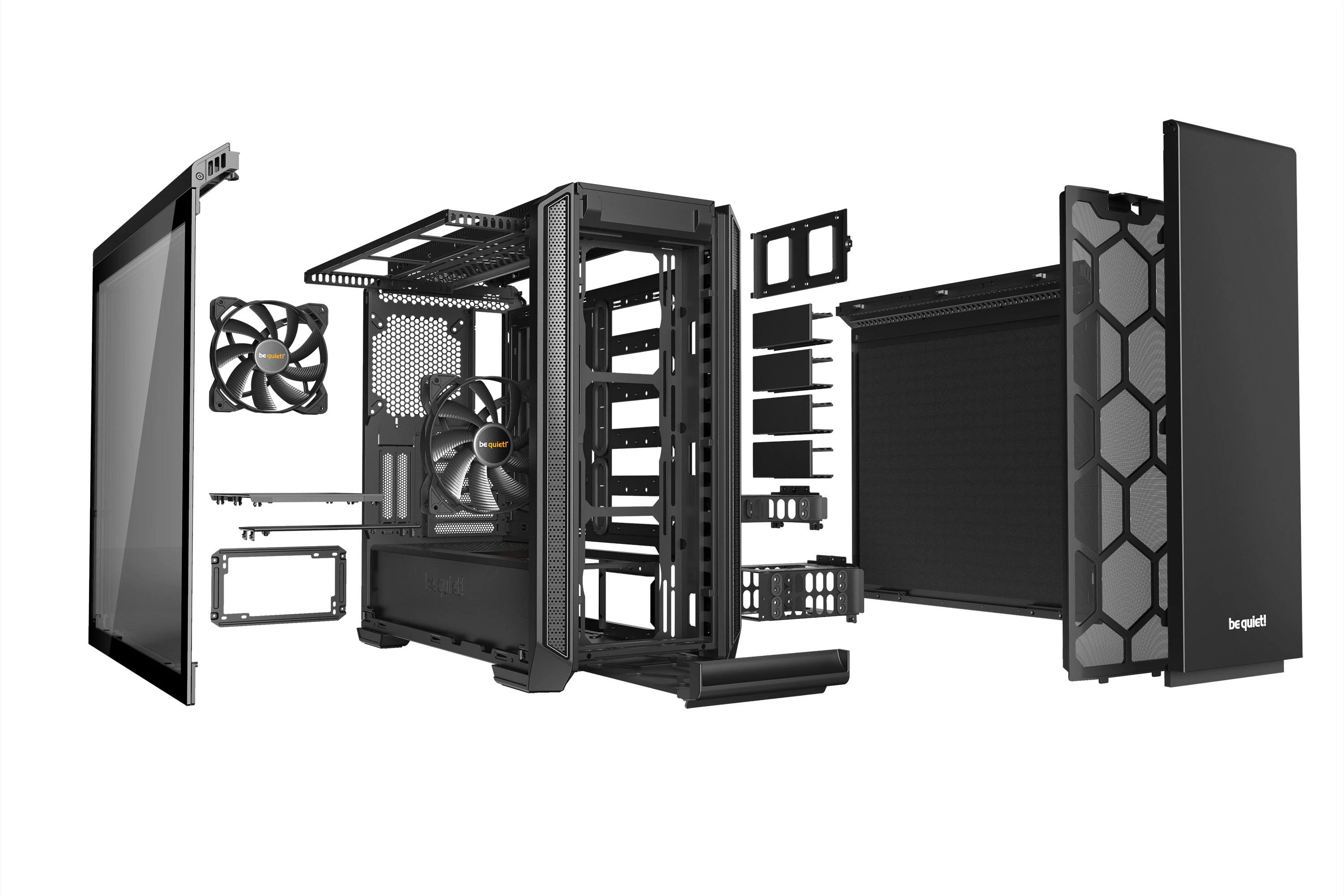 Korpusas Be Quiet! SILENT BASE 601 BGW26 (ATX, Extended ATX, Mini ATX, Mini ITX, juodos spalvos)
